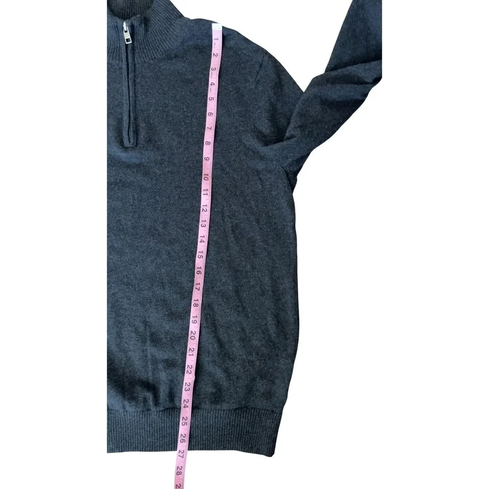 Hawker Rye Cotton Cashmere 1/4 Zip‎ Pullover Sweater SZ: Medium